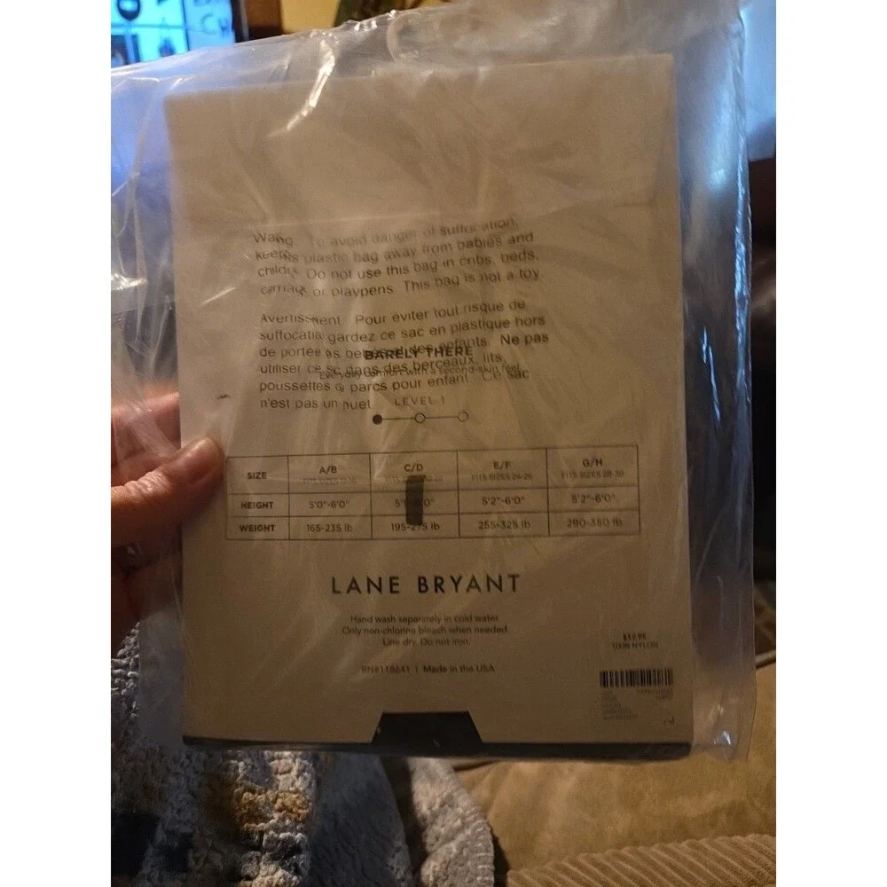Lane Bryant Day Sheer City Beige Pantyhose Size C/D